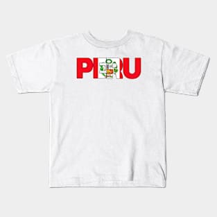 Peru - Flag _011 Kids T-Shirt